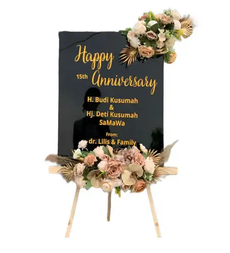 Papan Bunga Akrilik Jati Mulya